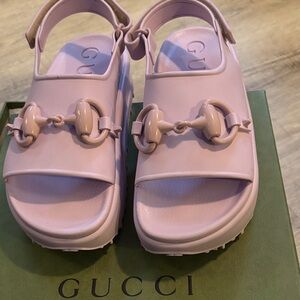 Gucci Light Pink Chunky Sandals